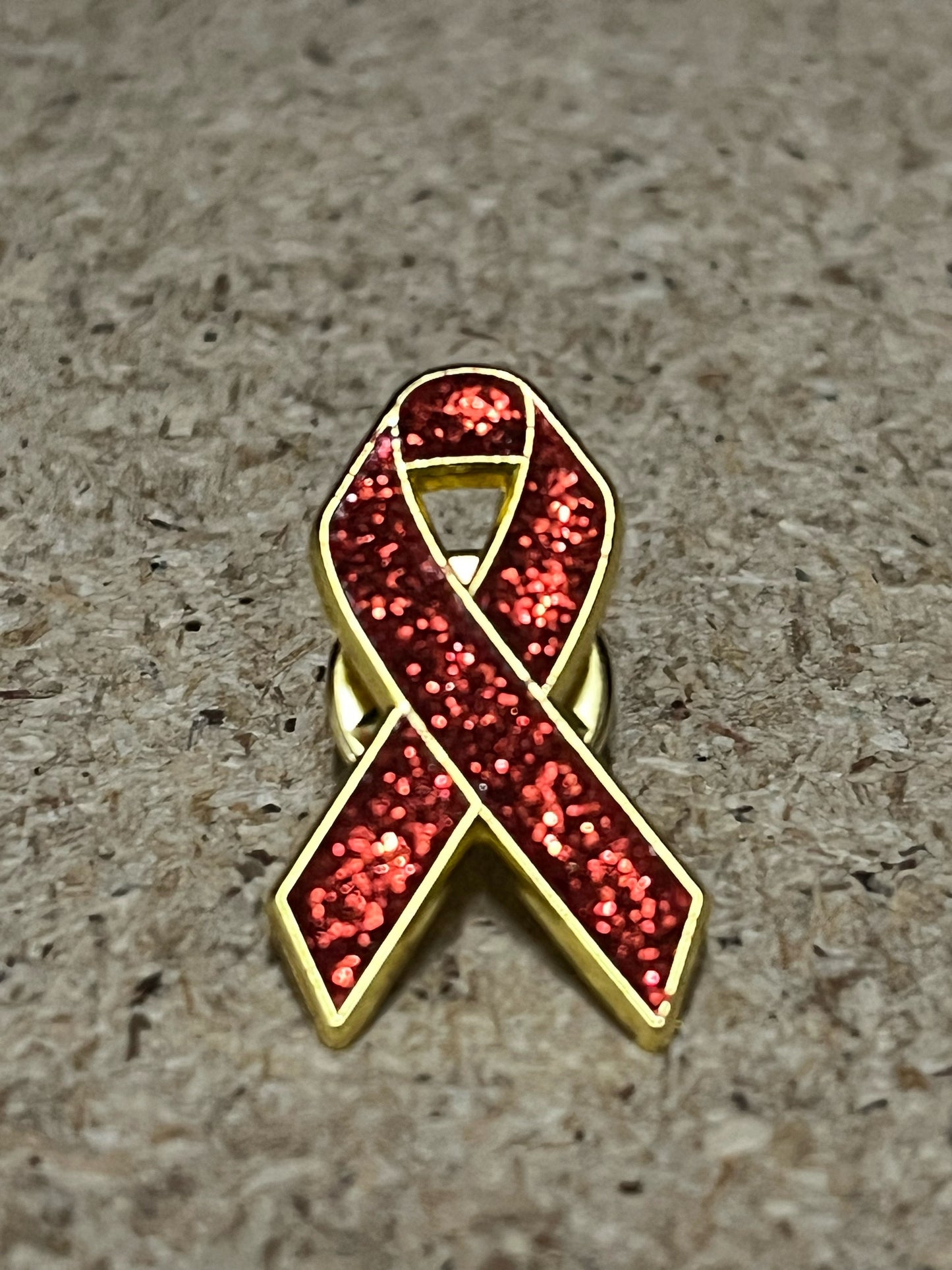 World AIDS Day - Metal Glitter Pin